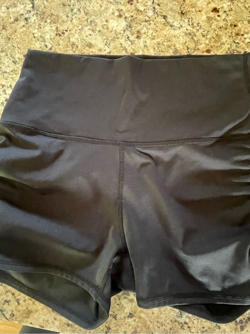 HALARA Black High-Waist Athletic Shorts
